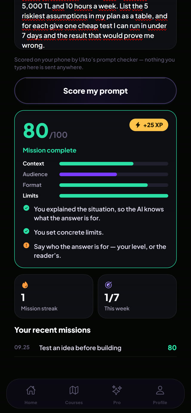 Today's Mission