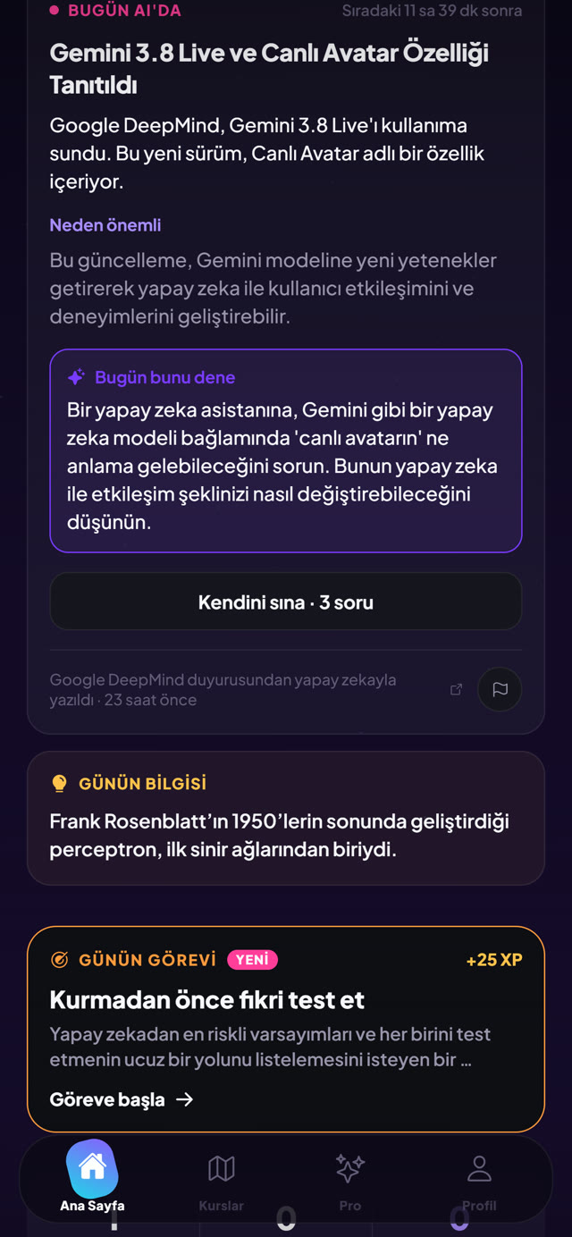 Bugün AI'da